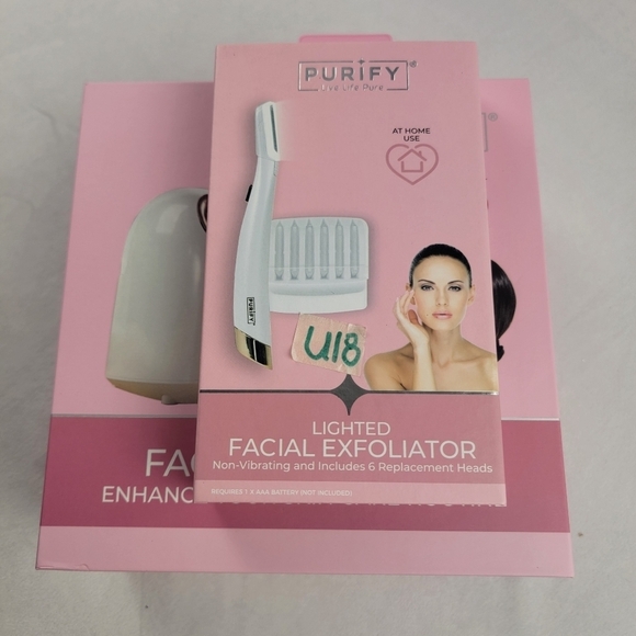 NWT Purify facial steamer and lighted facial exfoliator set - Picture 9 of 9